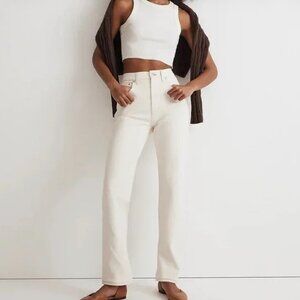 Madewell The '90s Straight Jean in Vintage Canvas Comfort Stretch Size 30